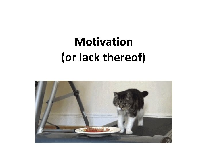 Motivation (or lack thereof) 