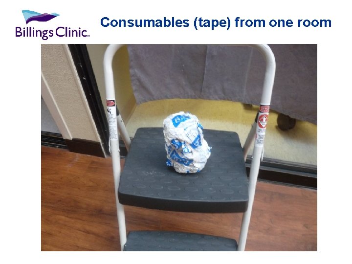 Consumables (tape) from one room 