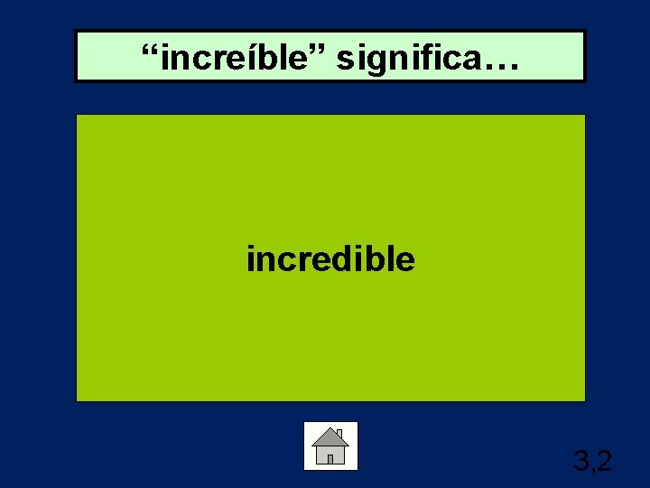 “increíble” significa… incredible 3, 2 