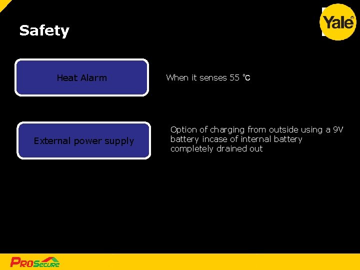 Safety Heat Alarm External power supply [ [33 33] ] An ASSA ABLOY Group