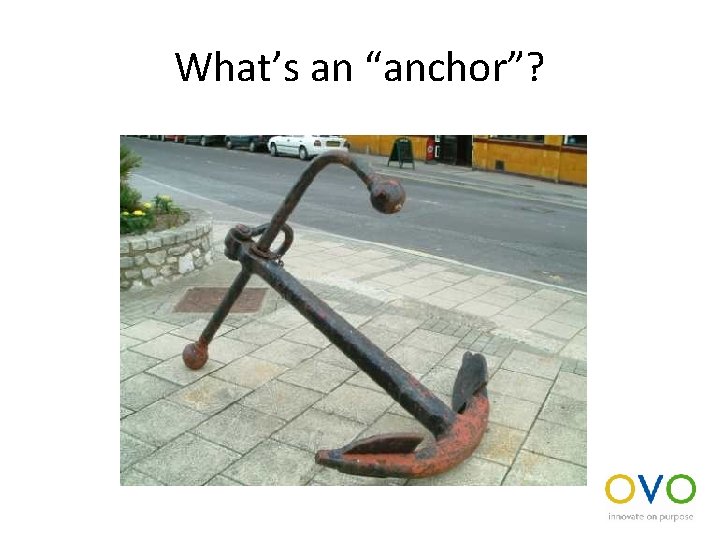 What’s an “anchor”? 