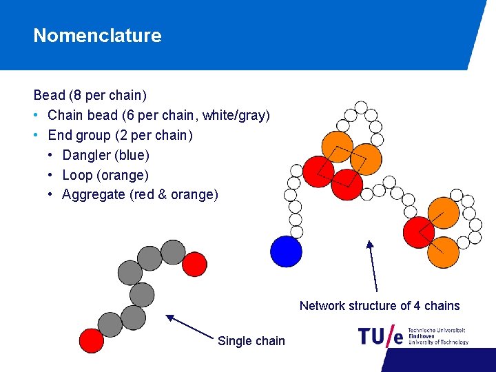 Nomenclature Bead (8 per chain) • Chain bead (6 per chain, white/gray) • End