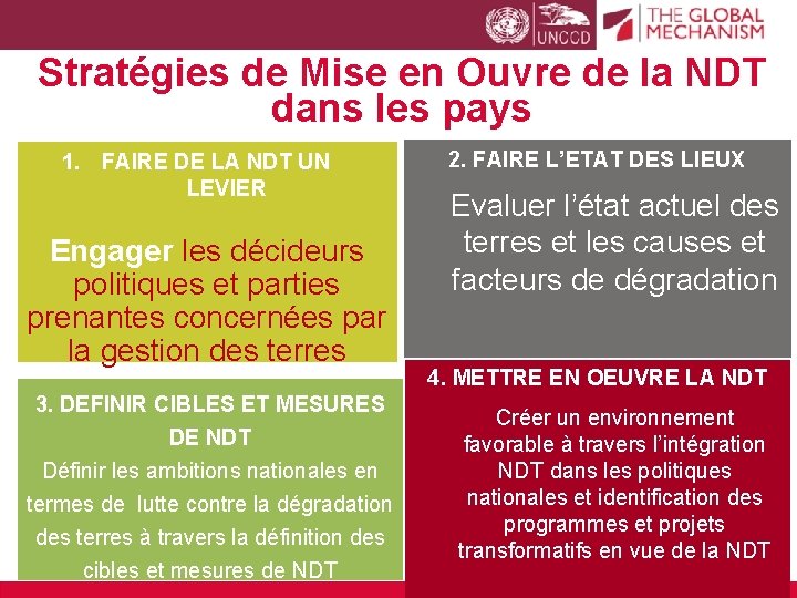 Stratégies de Mise en Ouvre de la NDT dans les pays 1. FAIRE DE