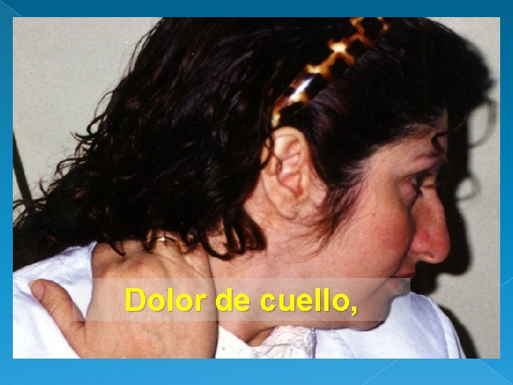 Dolor de cuello, 