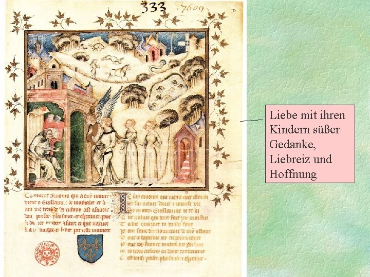 Liebe mit ihren Kindern süßer Gedanke, Liebreiz und Hoffnung 