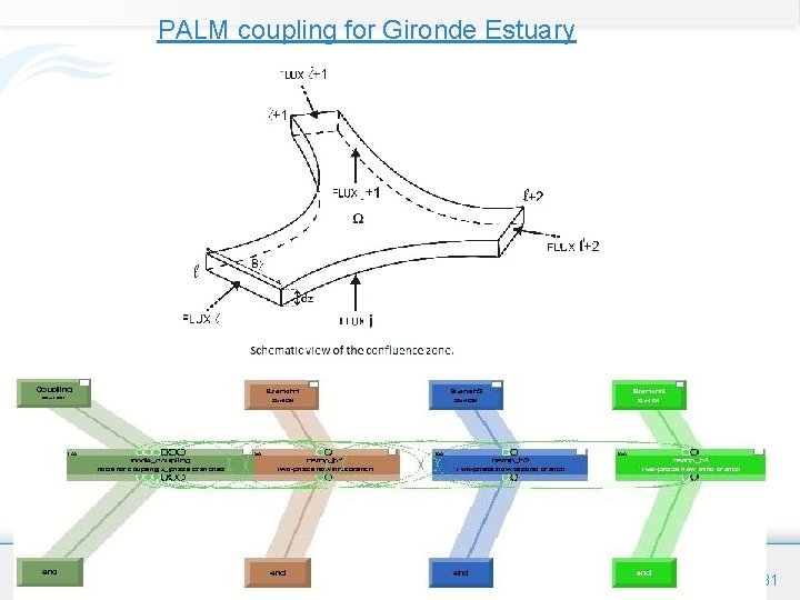 PALM coupling for Gironde Estuary 31 