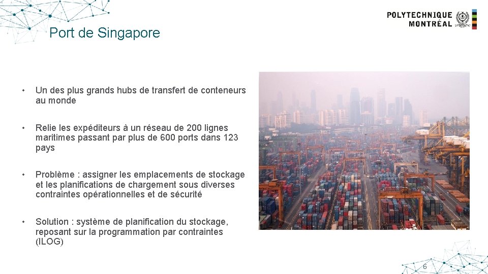Port de Singapore • Un des plus grands hubs de transfert de conteneurs au