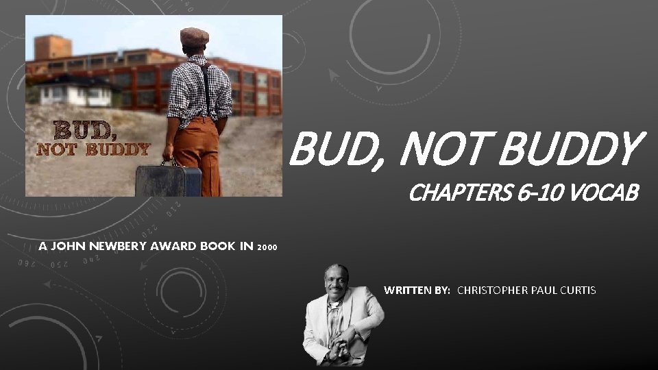 BUD, NOT BUDDY CHAPTERS 6 -10 VOCAB A JOHN NEWBERY AWARD BOOK IN 2000