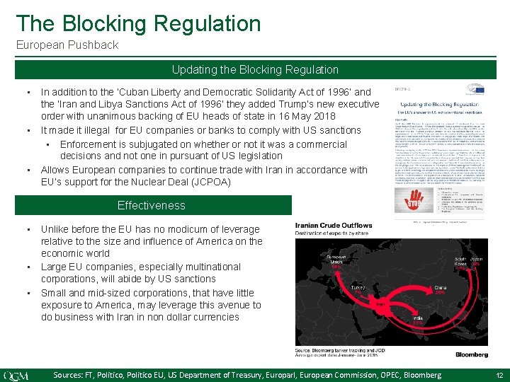 The Blocking Regulation European Pushback Updating the Blocking Regulation • • • In addition