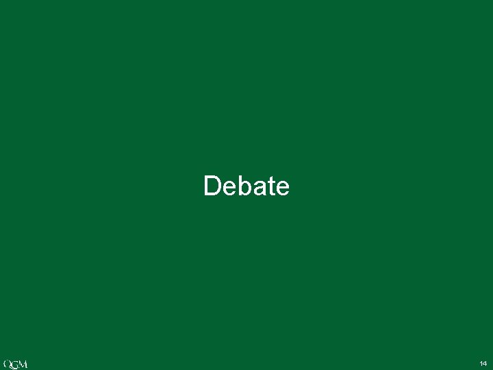 Debate 14 