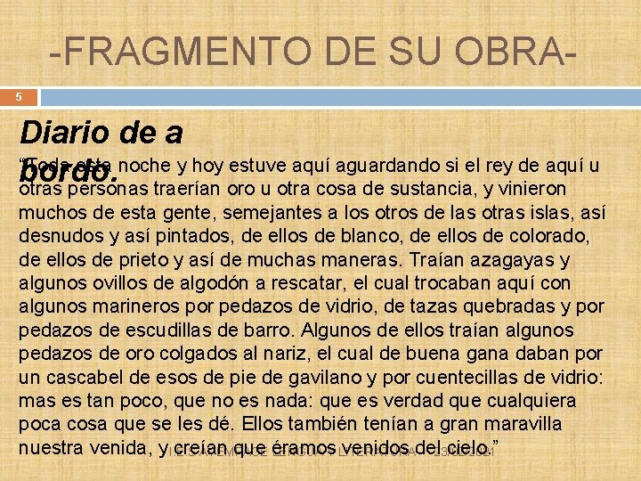 -FRAGMENTO DE SU OBRA 5 Diario de a “Toda esta noche y hoy estuve