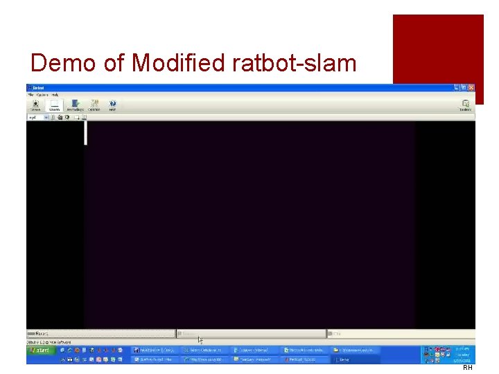 Demo of Modified ratbot-slam RH 