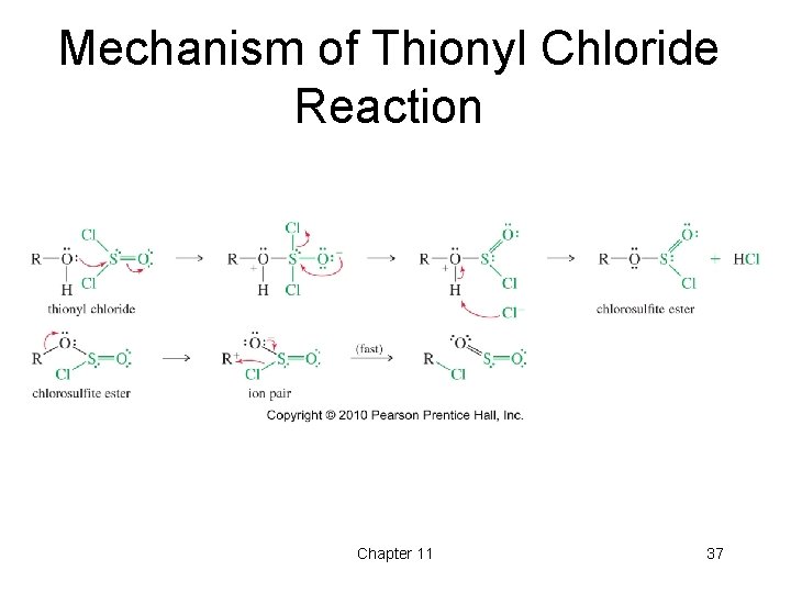 Mechanism of Thionyl Chloride Reaction Chapter 11 37 