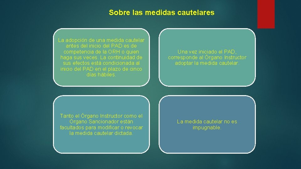 Sobre las medidas cautelares La adopción de una medida cautelar antes del inicio del