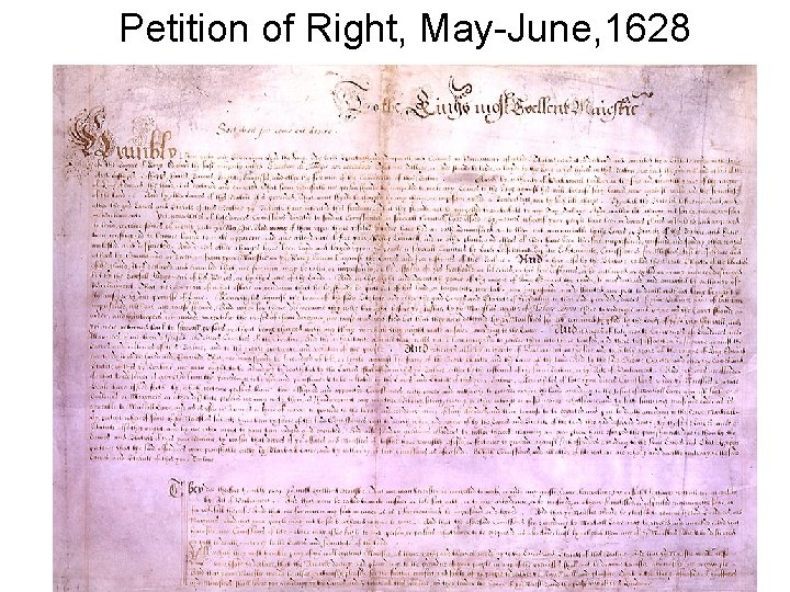 Petition of Right, May-June, 1628 