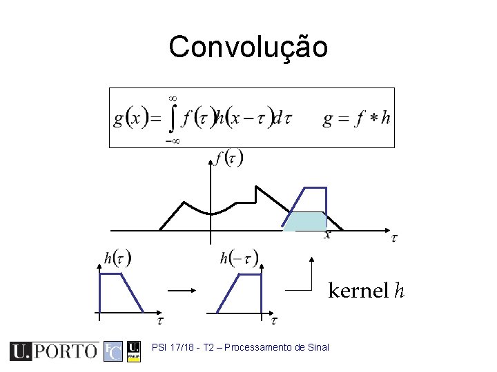 Convolução kernel h PSI 17/18 - T 2 – Processamento de Sinal 