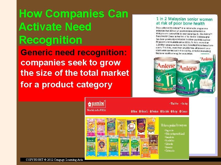 How Companies Can Activate Need Recognition Generic need recognition: companies seek to grow the