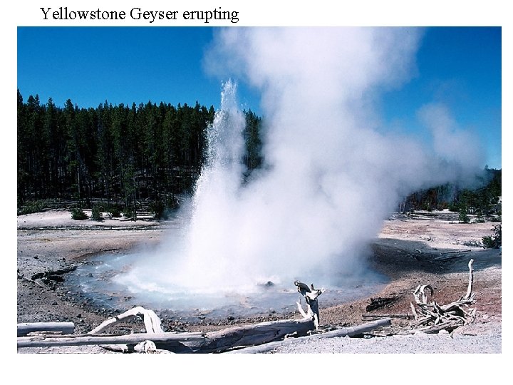 Yellowstone Geyser erupting 