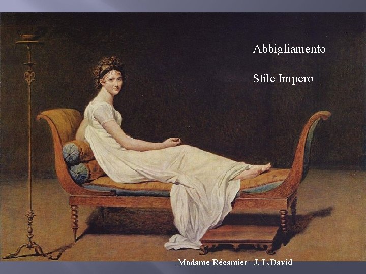 Abbigliamento Stile Impero Madame Récamier –J. L. David 