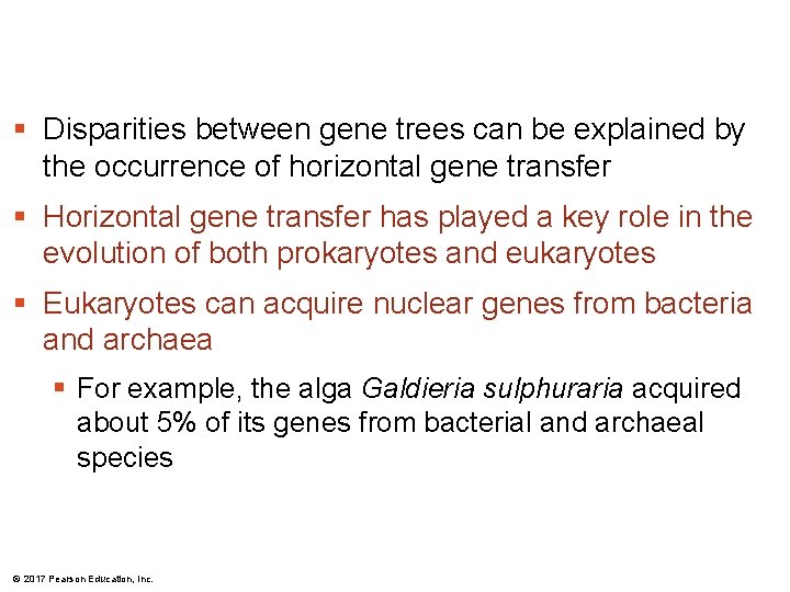§ Disparities between gene trees can be explained by the occurrence of horizontal gene § Disparities between gene trees can be explained by the occurrence of horizontal gene