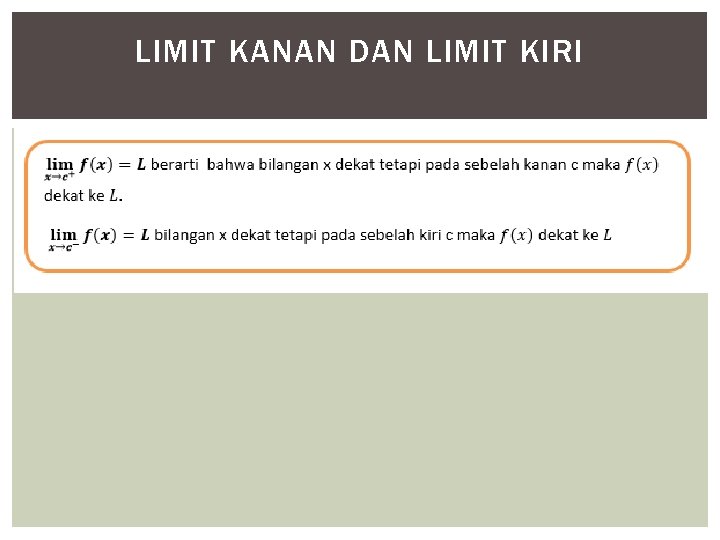 LIMIT KANAN DAN LIMIT KIRI 