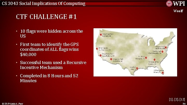 CS 3043 Social Implications Of Computing CTF CHALLENGE #1 Woolf • 10 flags were