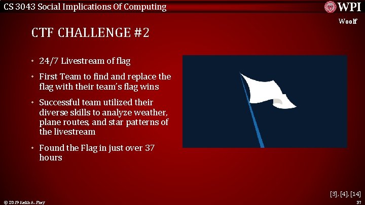 CS 3043 Social Implications Of Computing CTF CHALLENGE #2 Woolf • 24/7 Livestream of