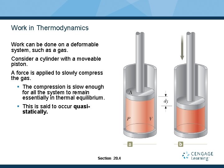 Work in Thermodynamics Work can be done on a deformable system, such as a