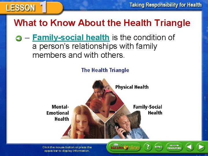 What to Know About the Health Triangle – Family-social health is the condition of