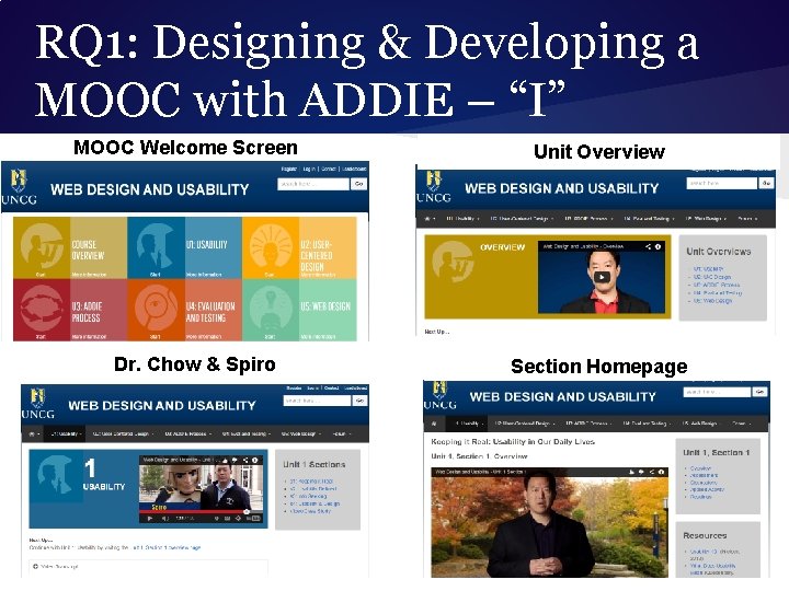 RQ 1: Designing & Developing a MOOC with ADDIE – “I” MOOC Welcome Screen
