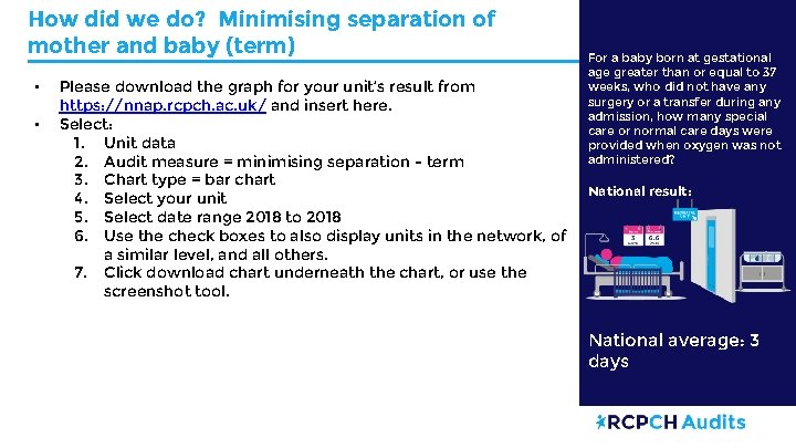 How did we do? Minimising separation of mother and baby (term) • • Please