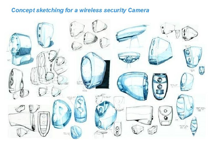 Concept sketching for a wireless security Camera 