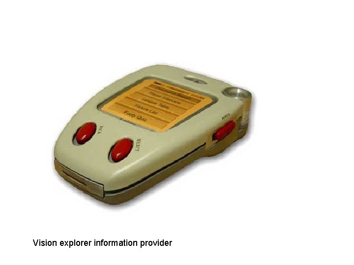 Vision explorer information provider 