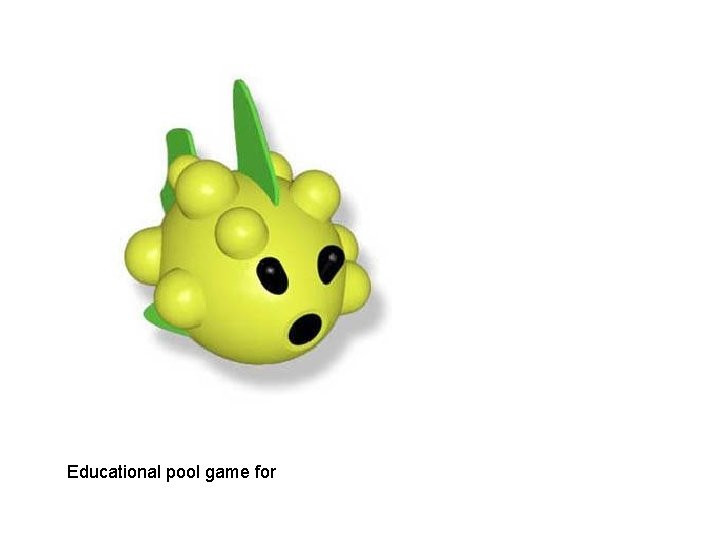 Educational pool game for 