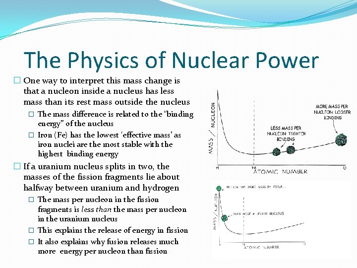 The Physics of Nuclear Power � One way to interpret this mass change is The Physics of Nuclear Power � One way to interpret this mass change is