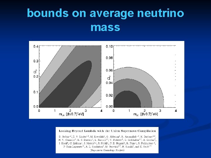 bounds on average neutrino mass 