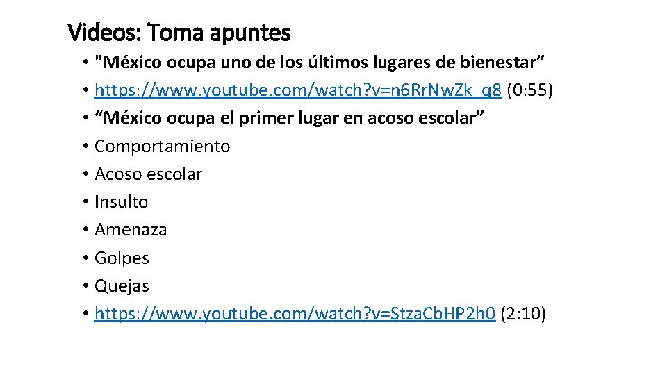 Videos: Toma apuntes • "México ocupa uno de los últimos lugares de bienestar” •