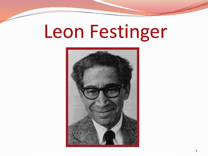 Leon Festinger 1 