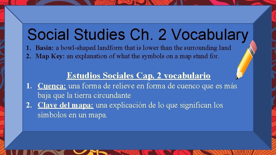 Class Dojo Social Studies Ch. 2 Vocabulary Guía para el éxito en el aula