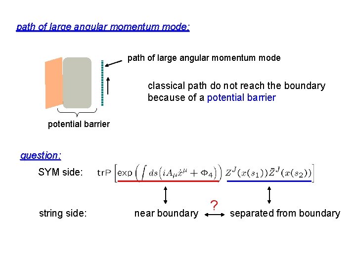 path of large angular momentum mode: path of large angular momentum mode classical path