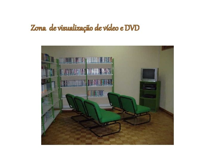 Zona de visualização de vídeo e DVD 