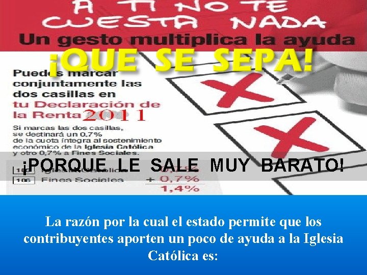 ¡PORQUE LE SALE MUY BARATO! La razón por la cual el estado permite que