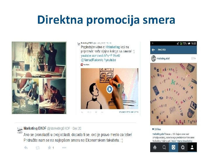 Direktna promocija smera 