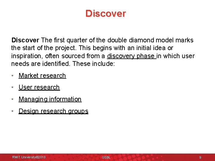 Discover The first quarter of the double diamond model marks the start of the Discover The first quarter of the double diamond model marks the start of the