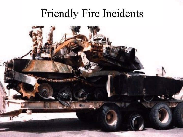 Background Friendly Fire Incidents 