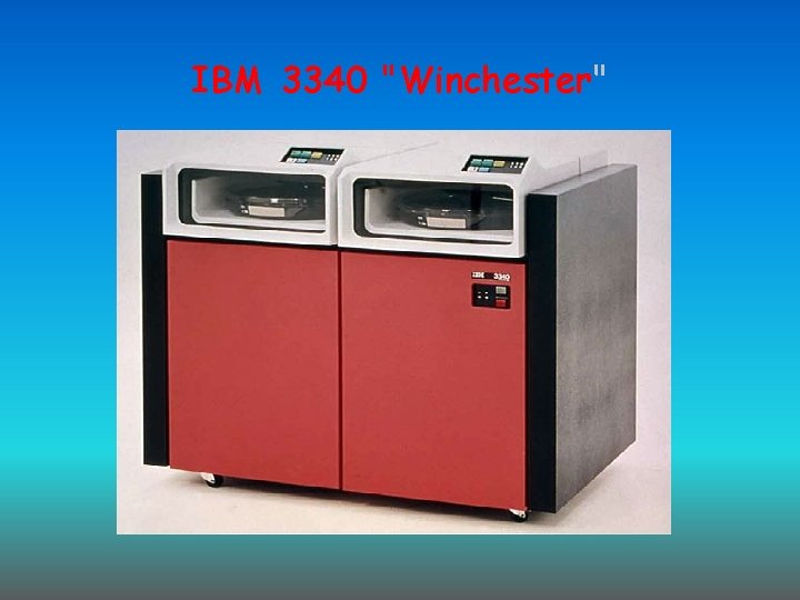 IBM 3340 "Winchester" IBM 3340 "Winchester"