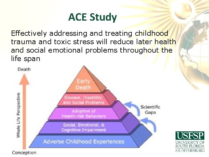 ACE Study Effectively addressing and treating childhood trauma and toxic stress will reduce later