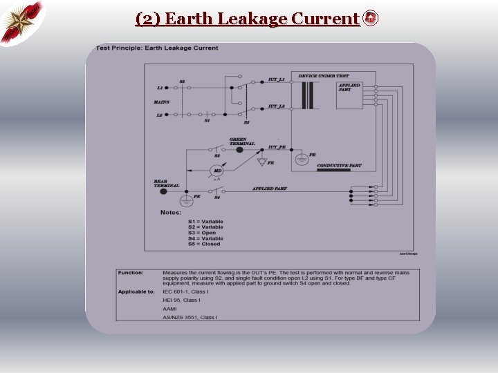 (2) Earth Leakage Current 