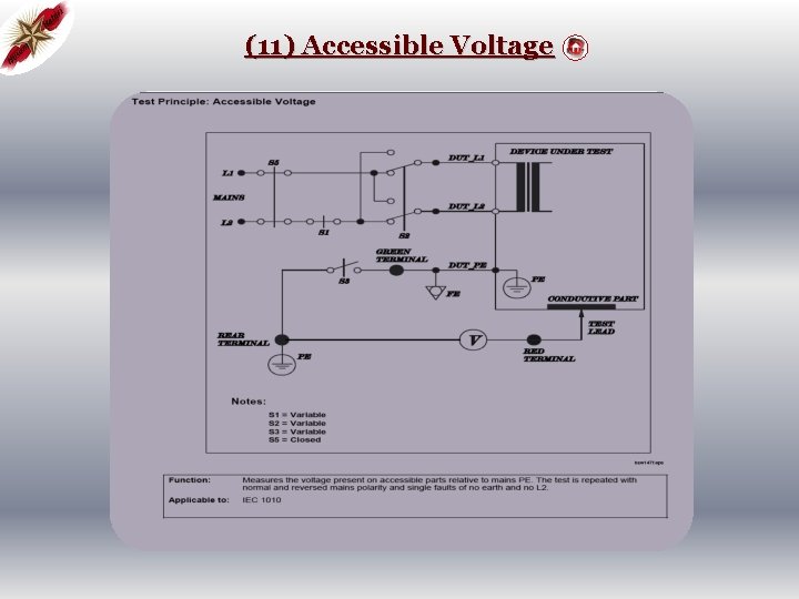 (11) Accessible Voltage 
