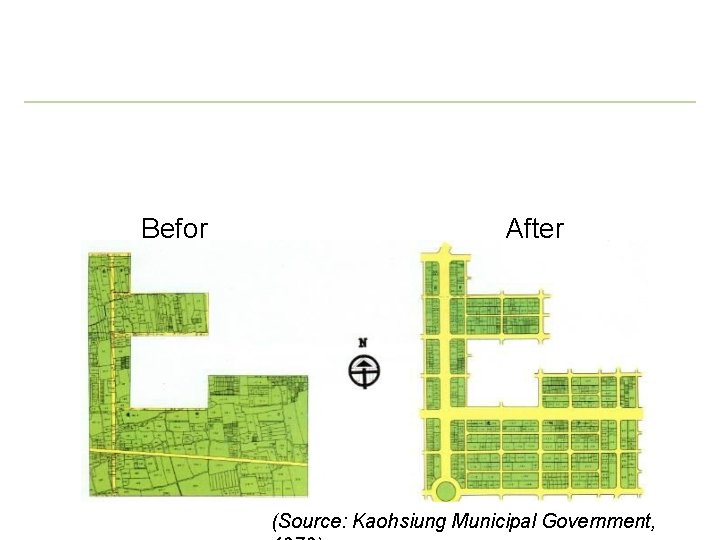 Befor e After (Source: Kaohsiung Municipal Government, 